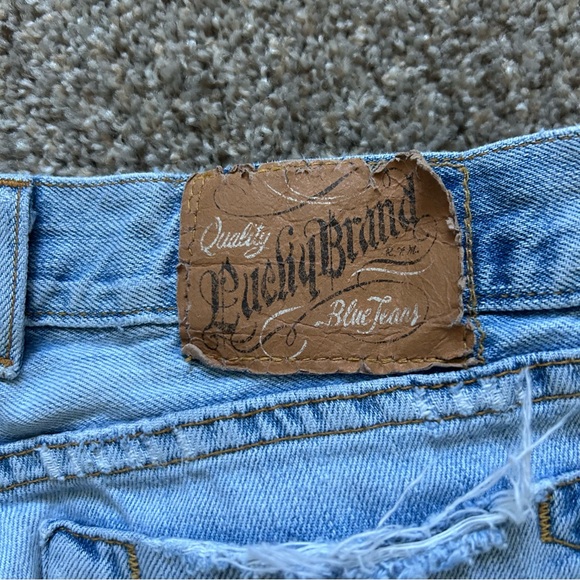 Y2K Lucky Brand Light Blue Women’s Straight Jeans Pocket Detail High Water - Picture 6 of 6